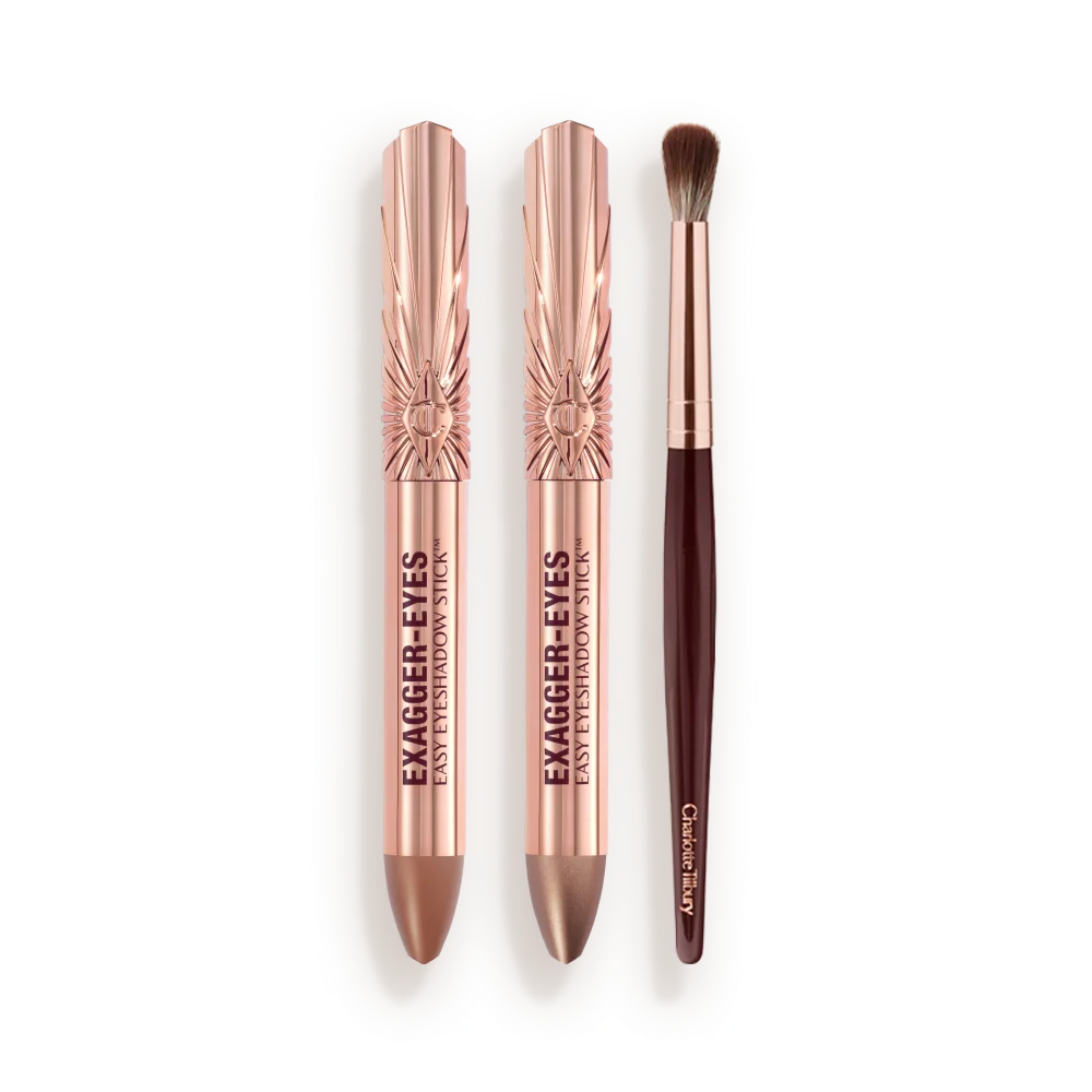 Exagger-Eyes Easy Eyeshadow Stick & Blender Brush Kit