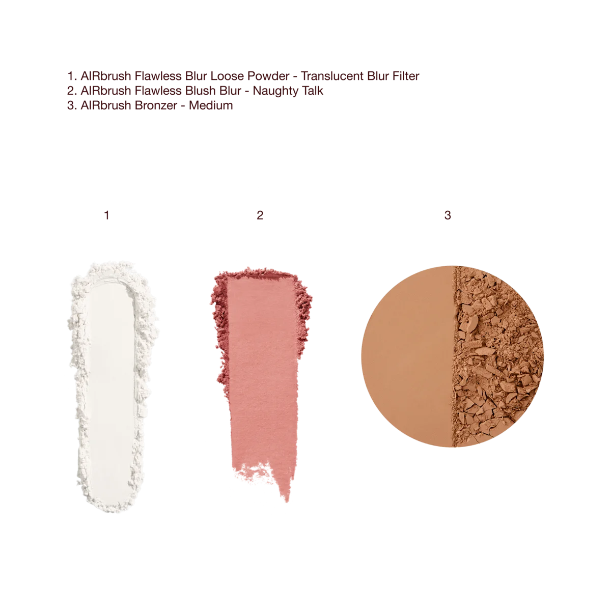 AIRBRUSH FLAWLESS BLUR, BRONZE + BLUSH TRIO