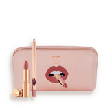 PILLOW TALK LIP KIT & MAKEUP BAG