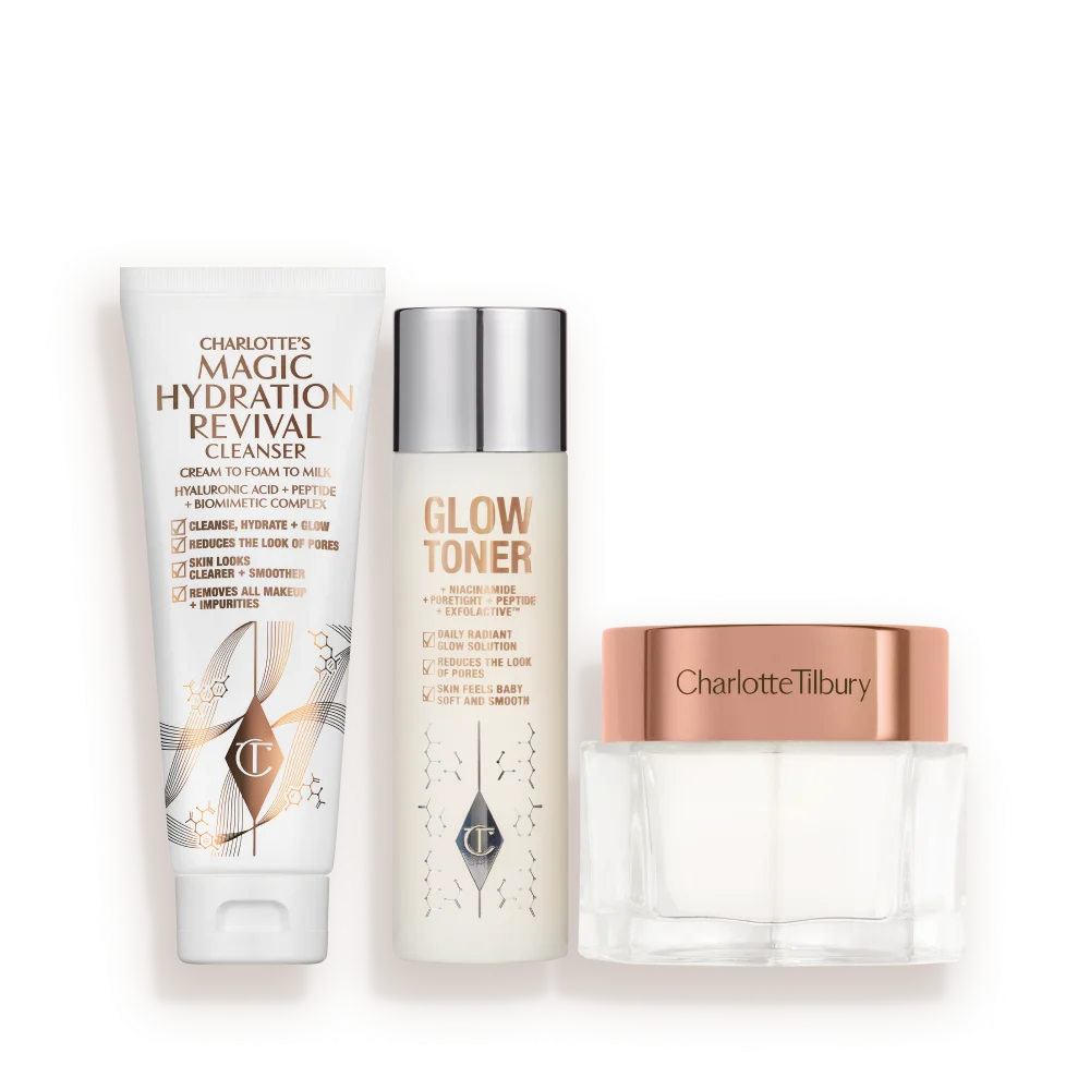 CHARLOTTE’S MAGIC CLEANSE, TONE & GLOW SET