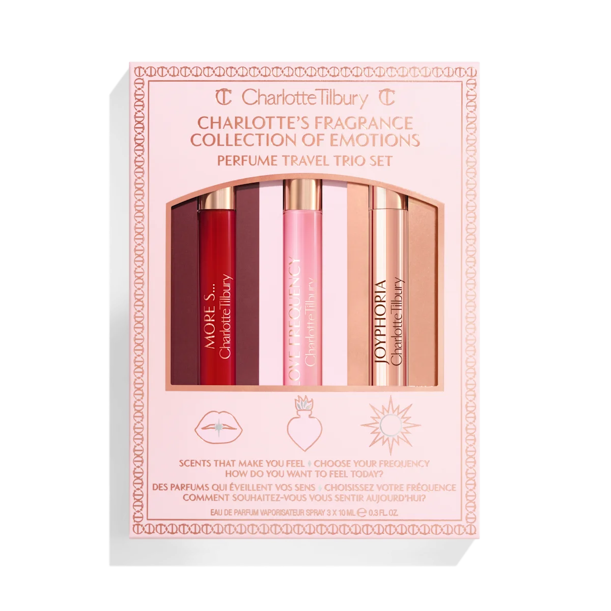 FRAGRANCE COLLECTION OF EMOTIONS PERFUME TRAVEL TRIO SET